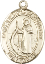 [8385GF] 14kt Gold Filled Saint Raymond of Penafort Medal