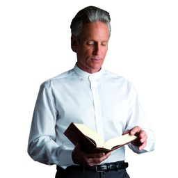 Shirt for Cassock in cotton blend – long sleeve – regular fit In Cotton Blend