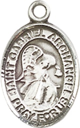 [9039SS] Sterling Silver Saint Gabriel the Archangel Medal