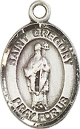 [9048SS] Sterling Silver Saint Gregory the Great Medal