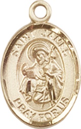 [9050GF] 14kt Gold Filled Saint James the Greater Medal