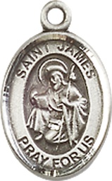 [9050SS] Sterling Silver Saint James the Greater Medal