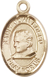 [9055GF] 14kt Gold Filled Saint John Bosco Medal