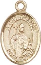 [9067GF] 14kt Gold Filled Saint Kilian Medal