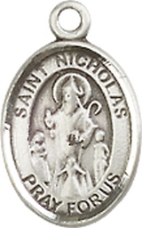 [9080SS] Sterling Silver Saint Nicholas Medal