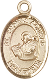 [9108GF] 14kt Gold Filled Saint Thomas Aquinas Medal