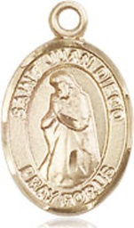 [9111GF] 14kt Gold Filled Saint Juan Diego Medal