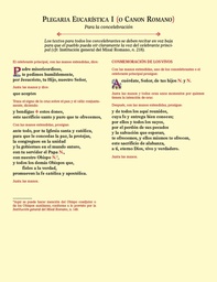 [63/C] Eucharistic Prayer Cards (spanish)