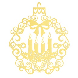 [BK-12709] Brass Christmas Ornament - Christmas
