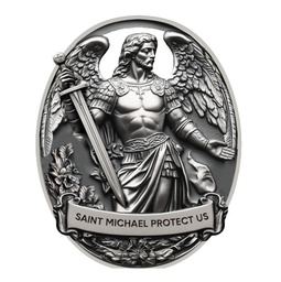 [C25T104] St. Michael Protect Us Visor Clip