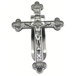 [C25T124] Budded Crucifix Visor Clip