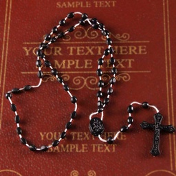 [PY001-Black] String Rosary – Black