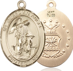 [8118KT1] 14kt Gold Guardian Angel Air Force Medal