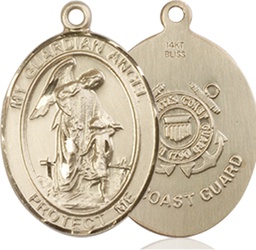 [8118KT3] 14kt Gold Guardian Angel Coast Guard Medal