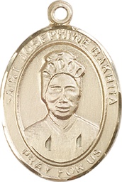 [7360GF] 14kt Gold Filled Saint Josephine Bakhita Medal