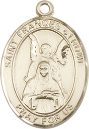 [7365GF] 14kt Gold Filled Saint Frances of Rome Medal