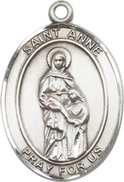 [7374SS] Sterling Silver Saint Anne Medal