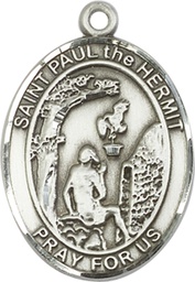 [7394SS] Sterling Silver Paul the Hermit Medal
