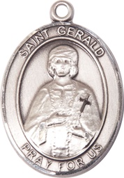 [7404SS] Sterling Silver Saint Gerald Medal
