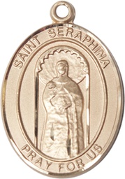 [7405GF] 14kt Gold Filled Saint Seraphina Medal