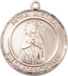 [7413RDSPGF] 14kt Gold Filled Our Lady Rosa Mystica Medal