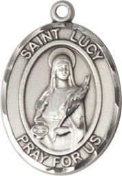 [7422SS] Sterling Silver Saint Lucy Medal
