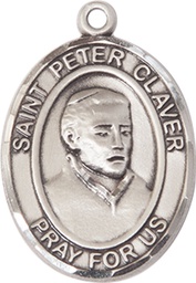 [7442SS] Sterling Silver Saint Peter Claver Medal