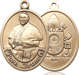 [7451GF] 14kt Gold Filled Pope Francis Medal