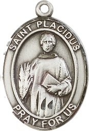 [7240SS] Sterling Silver Saint Placidus Medal