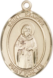 [7259GF] 14kt Gold Filled Saint Samuel Medal