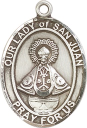 [7263SS] Sterling Silver Our Lady of San Juan Medal