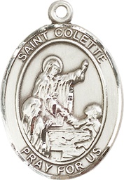 [7268SS] Sterling Silver Saint Colette Medal