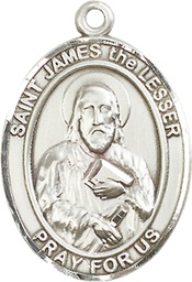[7277SS] Sterling Silver Saint James the Lesser Medal