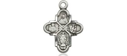 [3143SSY] Sterling Silver 4-Way Medal