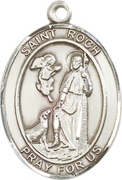 [7310SS] Sterling Silver Saint Roch Medal