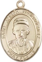 [7329GF] 14kt Gold Filled Saint Joseph Freinademetz Medal