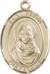 [7338GF] 14kt Gold Filled Saint Rafka Medal