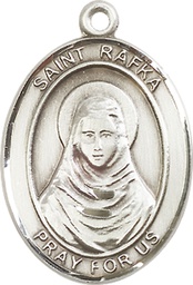 [7338SS] Sterling Silver Saint Rafka Medal