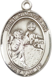 [7339SS] Sterling Silver Saint Nimatullah Medal