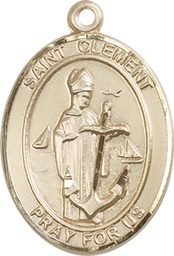 [7340GF] 14kt Gold Filled Saint Clement Medal