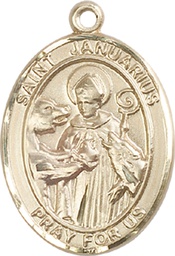 [7351GF] 14kt Gold Filled Saint Januarius Medal