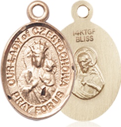 [9421GF] 14kt Gold Filled Our Lady of Czestochowa Medal