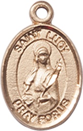 [9422GF] 14kt Gold Filled Saint Lucy Medal