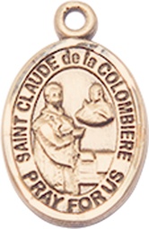 [9432GF] 14kt Gold Filled Saint Claude de la Colombiere Medal