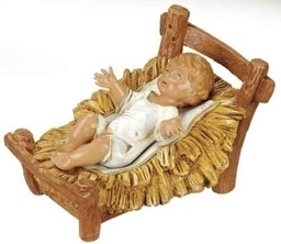 [RO-72913] 12" Scale Jesus W/ Crib - Christmas