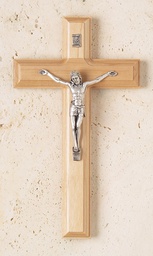 [17336] 7.5in. Maple Crucifix with Salerni corpus
