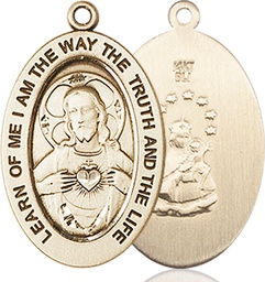 [11098KT] 14kt Gold Scapular Medal