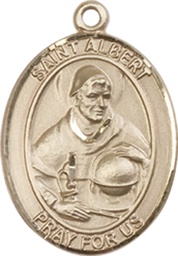 [8001GF] 14kt Gold Filled Saint Albert the Great Medal