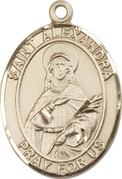 [7215GF] 14kt Gold Filled Saint Alexandra Medal