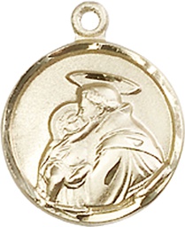 [0601DGF] 14kt Gold Filled Saint Anthony Medal